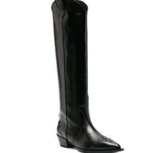 Aeyde 50mm pointed-toe knee boots
